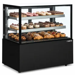 SARO Kuchenvitrine MARION AV 410L schwarz, Breite 1200 mm