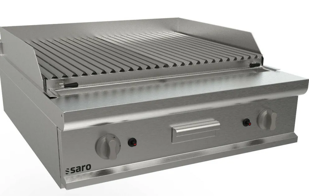 SARO Lavasteingrill 800 mm Tischmodell LQ / BS2BB