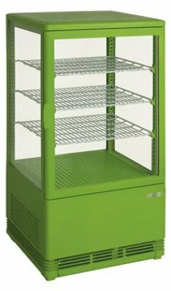 SARO Mini-Umluftkühlvitrine SC 70 grün, 68 L