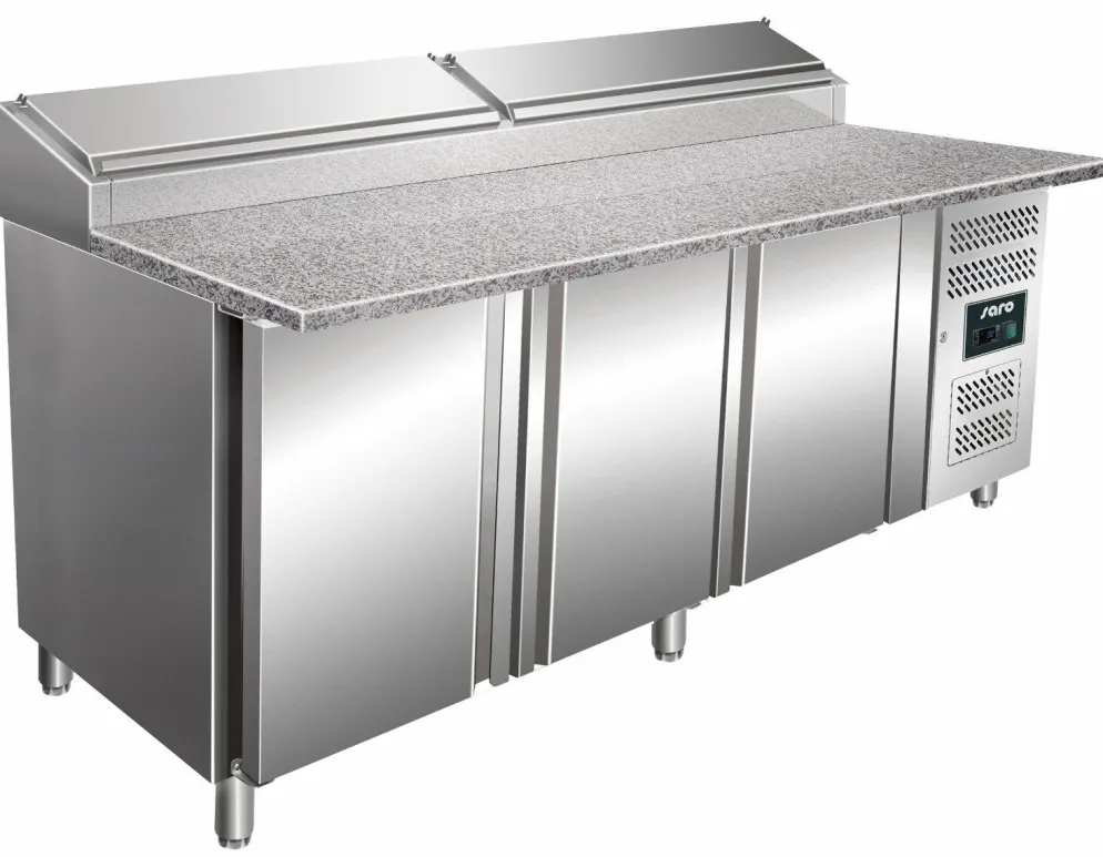 SARO Pizza Belegstation, Granitarbeitsplatte, 1/3 GN SH 2000mm