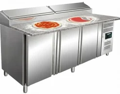SARO Pizza Belegstation, Granitarbeitsplatte, 1/3 GN SH 2000mm