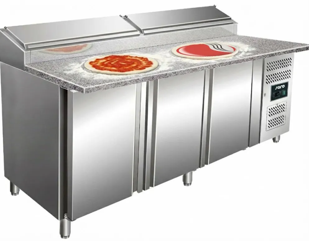 SARO Pizza Belegstation, Granitarbeitsplatte, 1/3 GN SH 2000mm