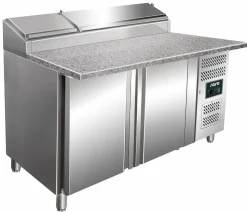 SARO Pizza Belegstation SH 1500mm, Granitarbeitsplatte, 1/3 GN