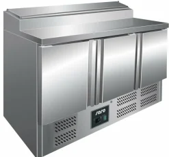 SARO Pizzatisch FRAN 1/3 GN, 3-türig, Breite 1370mm