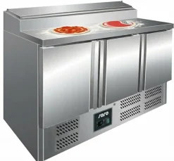 SARO Pizzatisch FRAN 1/3 GN, 3-türig, Breite 1370mm
