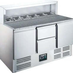 SARO Pizzatisch Kühltisch EPS903 2/2, Breite 1368mm