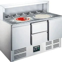SARO Pizzatisch Kühltisch EPS903 2/2, Breite 1368mm