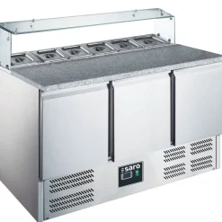 SARO Pizzatisch mit Glasaufsatz, Modell EPS 903 G