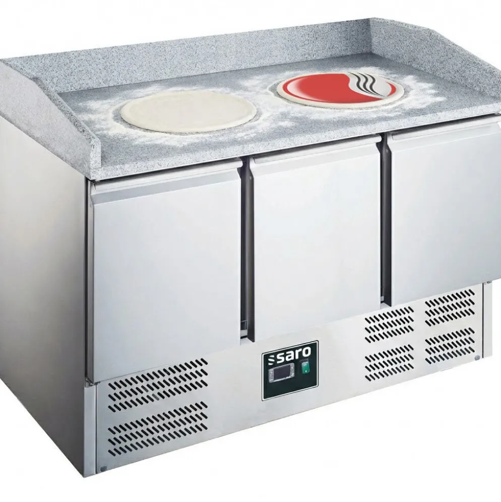 SARO Pizzatisch, 3 Türen, ES 903 PZ, Breite 1400mm