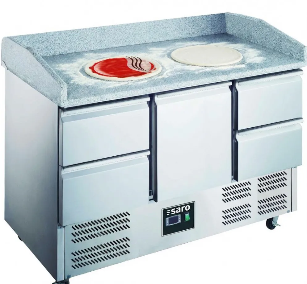 SARO Pizzatisch, 1 Tür+4 Schubladen, 903 PZ 1/4, Breite 1400mm