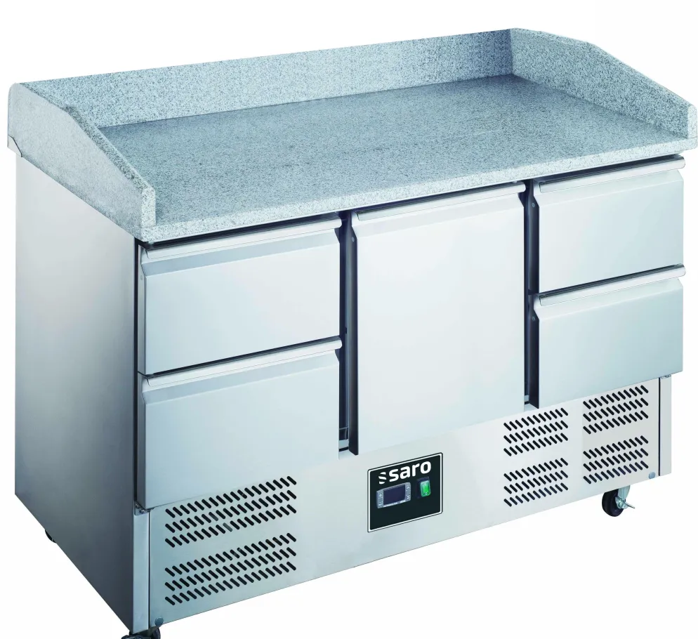 SARO Pizzatisch, 1 Tür+4 Schubladen, 903 PZ 1/4, Breite 1400mm