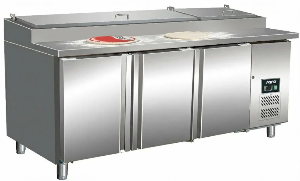 SARO Pizza-Zubereitungstisch SH3070, 1/3 GN, Breite 1795mm