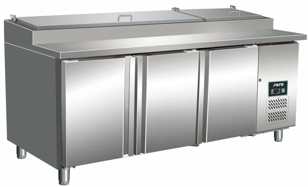 SARO Pizza-Zubereitungstisch SH3070, 1/3 GN, Breite 1795mm