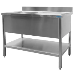 SARO Spültisch 1 Becken, links - B 1600 x T 700 mm