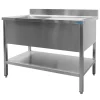 SARO Spültisch 1 Becken, links - B 1400 x T 700 mm