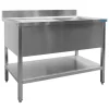 SARO Spültisch 1 Becken, rechts - B 2000 x T 700 mm