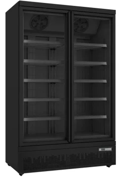 SARO Tiefkühlschrank GTK930 PRO mit 2 Glastüren, schwarz