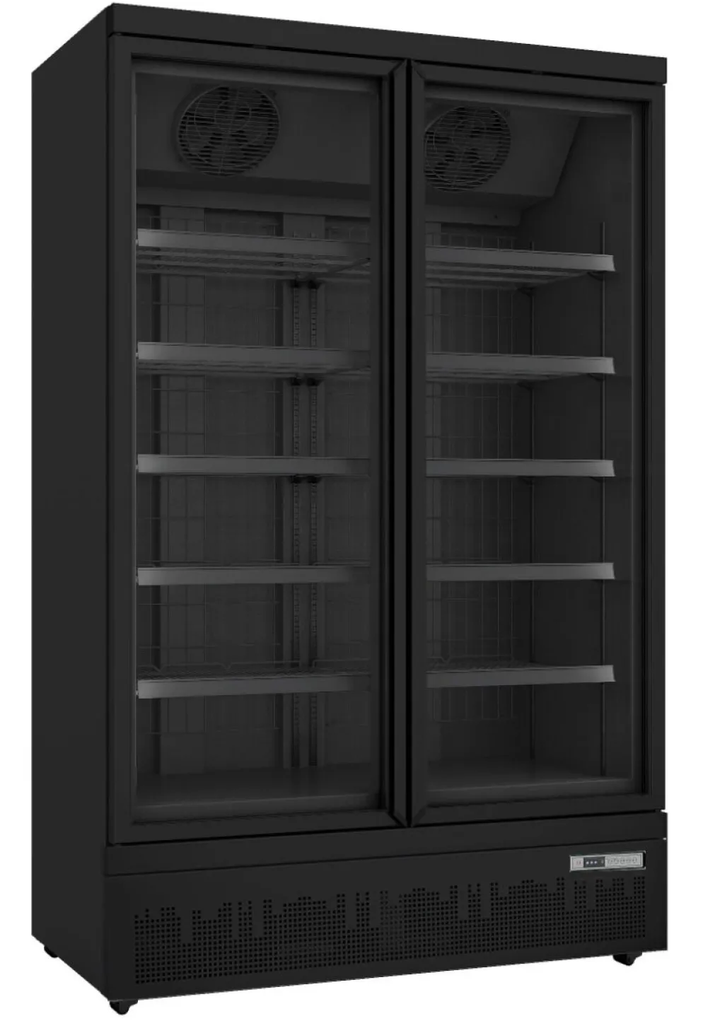 SARO Tiefkühlschrank GTK930 PRO mit 2 Glastüren, schwarz