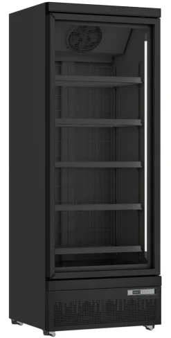 SARO Tiefkühlschrank GTK560 PRO mit Glastür, schwarz