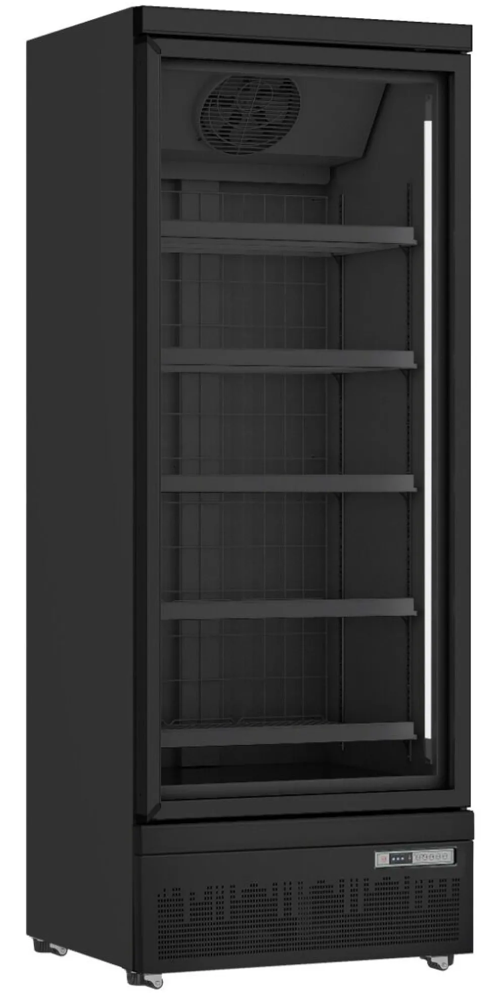 SARO Tiefkühlschrank GTK560 PRO mit Glastür, schwarz