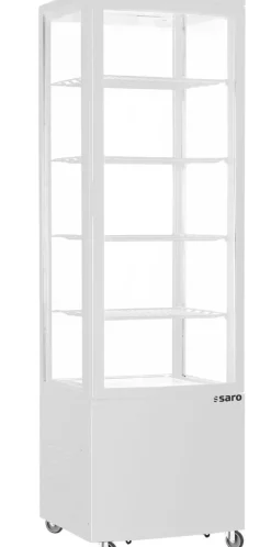 Saro Umluftkühlvitrine SVEN weiß, 515x485x1689 mm 235 Liter