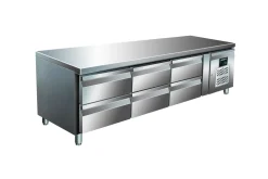 SARO Unterbaukühltisch mit 3x2 Schubladen, UGN 3160 TN, Breite 1795mm