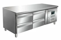 SARO Unterbaukühltisch mit 2x 2 Schubladen, UGN 2140 TN, Breite 1360mm