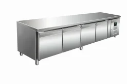 SARO Unterbaukühltisch UGN 4100 TN, 4 Türen GN1/1, 2230x700x650mm