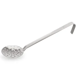 Schaumlöffel KITCHEN TOOL 2085, Ø 10 cm, 21 cm, Perforierung Ø 4 mm, Chromnickelstahl