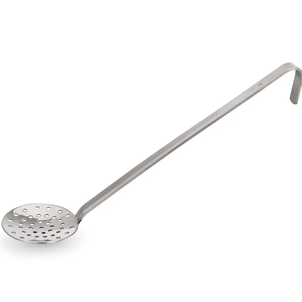 Schaumlöffel KITCHEN TOOL 2085, Ø 14 cm, 38 cm, Perforierung Ø 4 mm, Chromnickelstahl