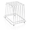Schneidbretthalter für 6 Bretter bis max. 2 cm, 29,5 x 25,5 x 26 cm, Chromnickelstahl