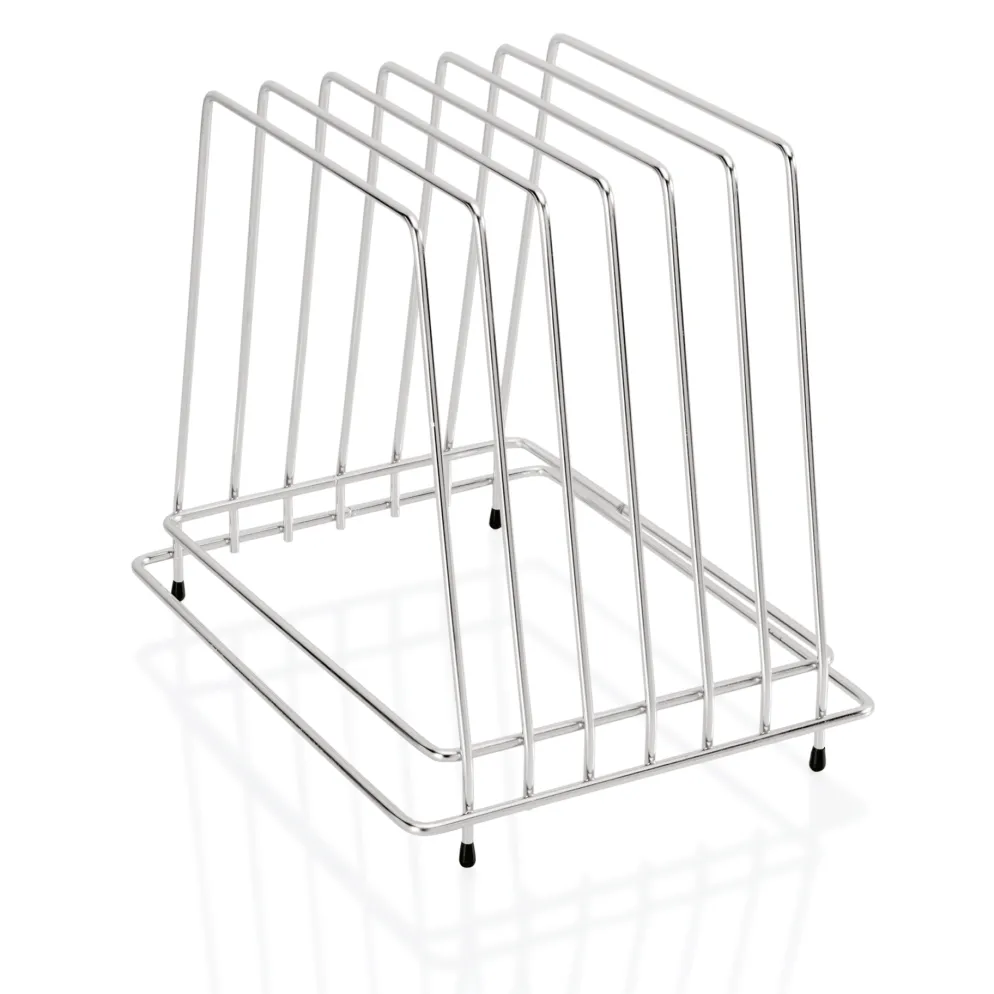 Schneidbretthalter für 6 Bretter bis max. 2,5 cm, 29,5 x 23,5 x 27,5 cm, Chromnickelstahl