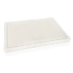 Schneidbrett mit Saftrille, 40 x 25 x 2 cm, Polyethylen