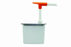 SCHNEIDER Druckknopf-Dosierspender mit Edelstahldeckel, 2L