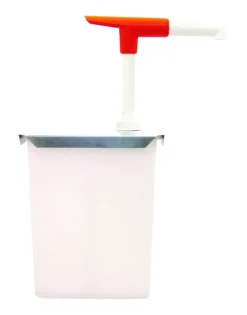 SCHNEIDER Druckknopf-Dosierspender mit Edelstahldeckel, 3L