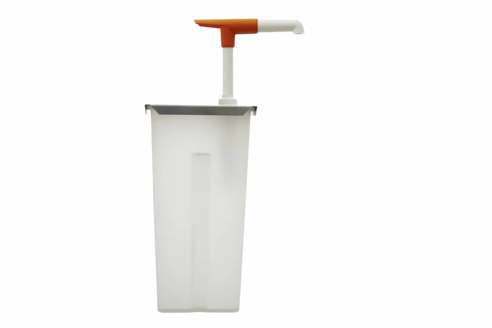 SCHNEIDER Druckknopf-Dosierspender mit Edelstahldeckel, 5L-105x140x345mm