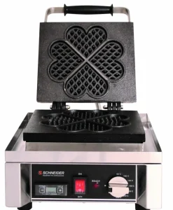 Schneider Waffel-Eisen Herzform für 4 Herzen mit Timer