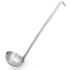 Schöpfkelle Set, Ø 7 cm, 30,5 cm, mit angepunktetem Hakenstiel, Set á 4 Stück, Chromnickelstahl