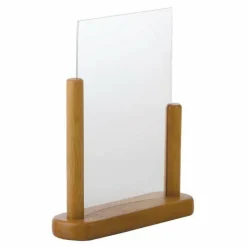Securit Tischaufsteller Teakholz, A5