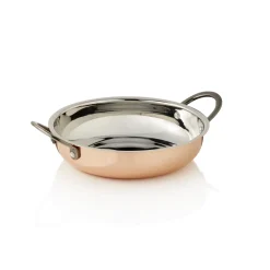 Servierpfanne STEEL & STYLE RUBY, Ø 18 cm, 750 ml, Kupfer, Messing, Chromnickelstahl