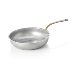 Servierpfanne STEEL & STYLE VINTAGE, mit Messinggriff, Ø 18 cm, 690 ml, Chromnickelstahl