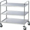 Servierwagen aus Edelstahl, mit drei Borden, 860x540x920mm