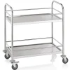 Servierwagen CARGO mit Reling, 2 Borden, 85 x 53 x 95 cm