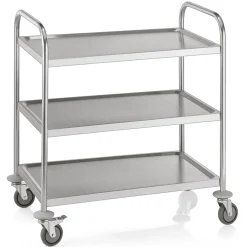 Servierwagen mit 3 Borden, 85 x 53 x 95 cm,Edelstahl