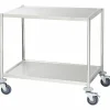 Servierwagen mit zwei Borden à 800x500 mm, ohne Griff