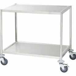 Servierwagen mit zwei Borden à 800x500 mm, ohne Griff