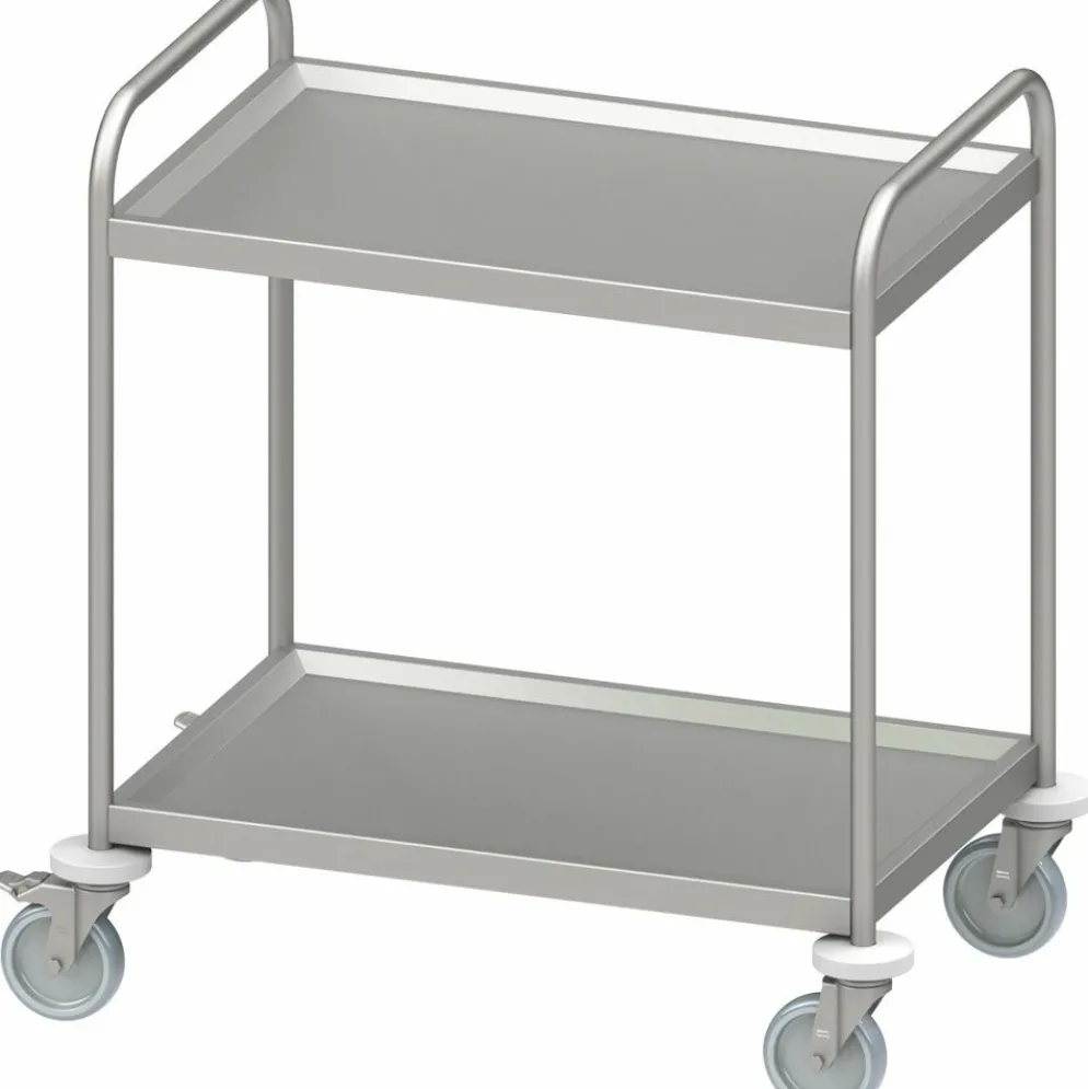 Servierwagen "PRO" mit zwei Böden 800x500x950 mm, verschweißt