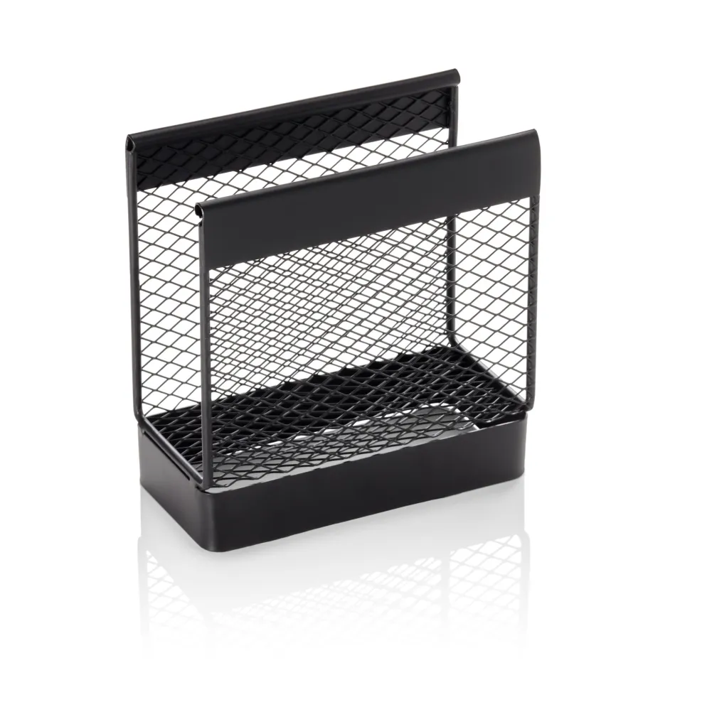 Serviettenhalter, 13,5 x 6,5 x 14 cm, schwarz, Metall