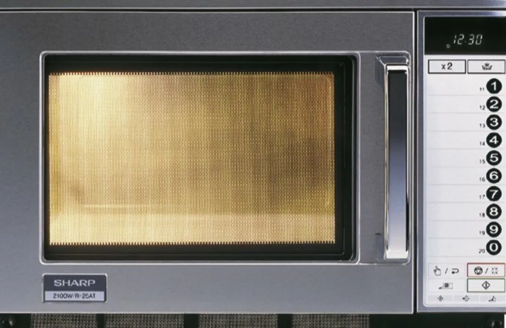 SHARP Profi-Mikrowelle R-25 AT 2100W, elektronische Bedienung