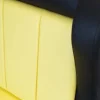 Sitzbank DIVA schwarz mit gelbem Rücken, Länge 120cm